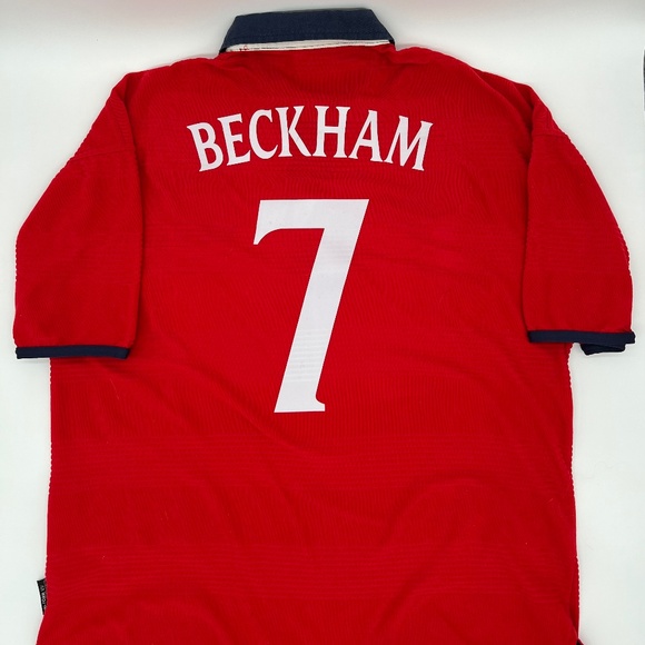 Beckham #7 England 1999/2000/2001 Away ORIGINAL Umbro VTG Rare Soccer Jersey XL